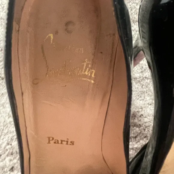 Christian Louboutin Black Patent Leather Heels - Picture 13 of 13